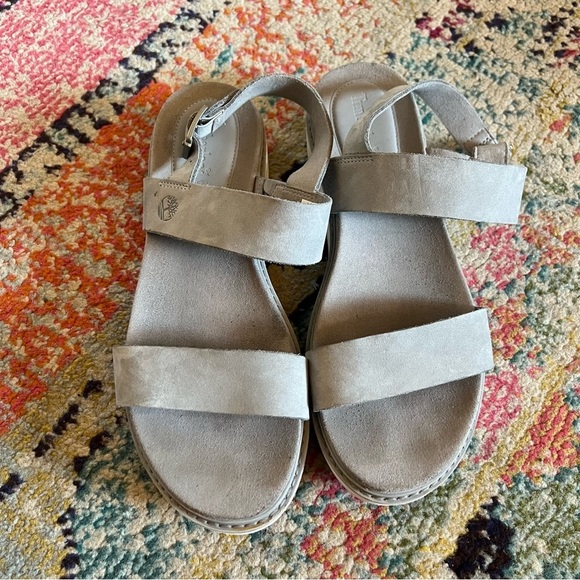 Timberland Womens Safari Dawn Taupe Flatform Sandals 8.5 Medium - Picture 2 of 8